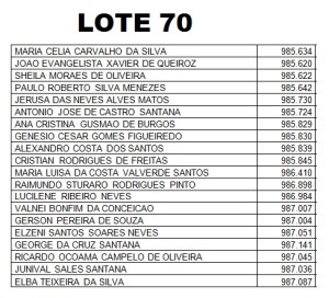 LOTE 70