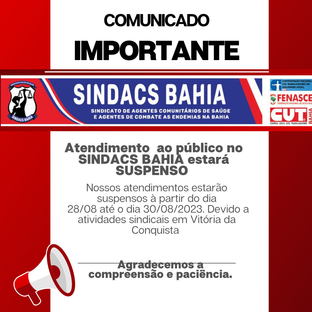 COMUNICADO SOBRE O DIA 06 DE AGOSTO - Sinteal